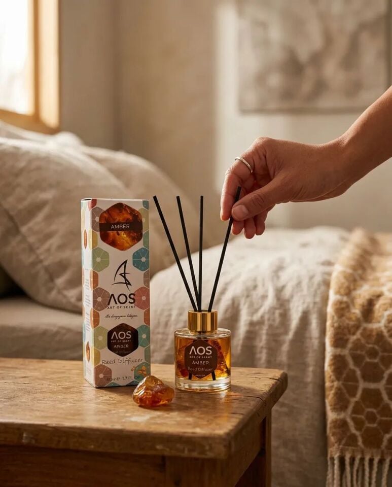 Art Of Scent Çubuklu Oda Kokusu Amber 50ml | %100 Doğal Esans