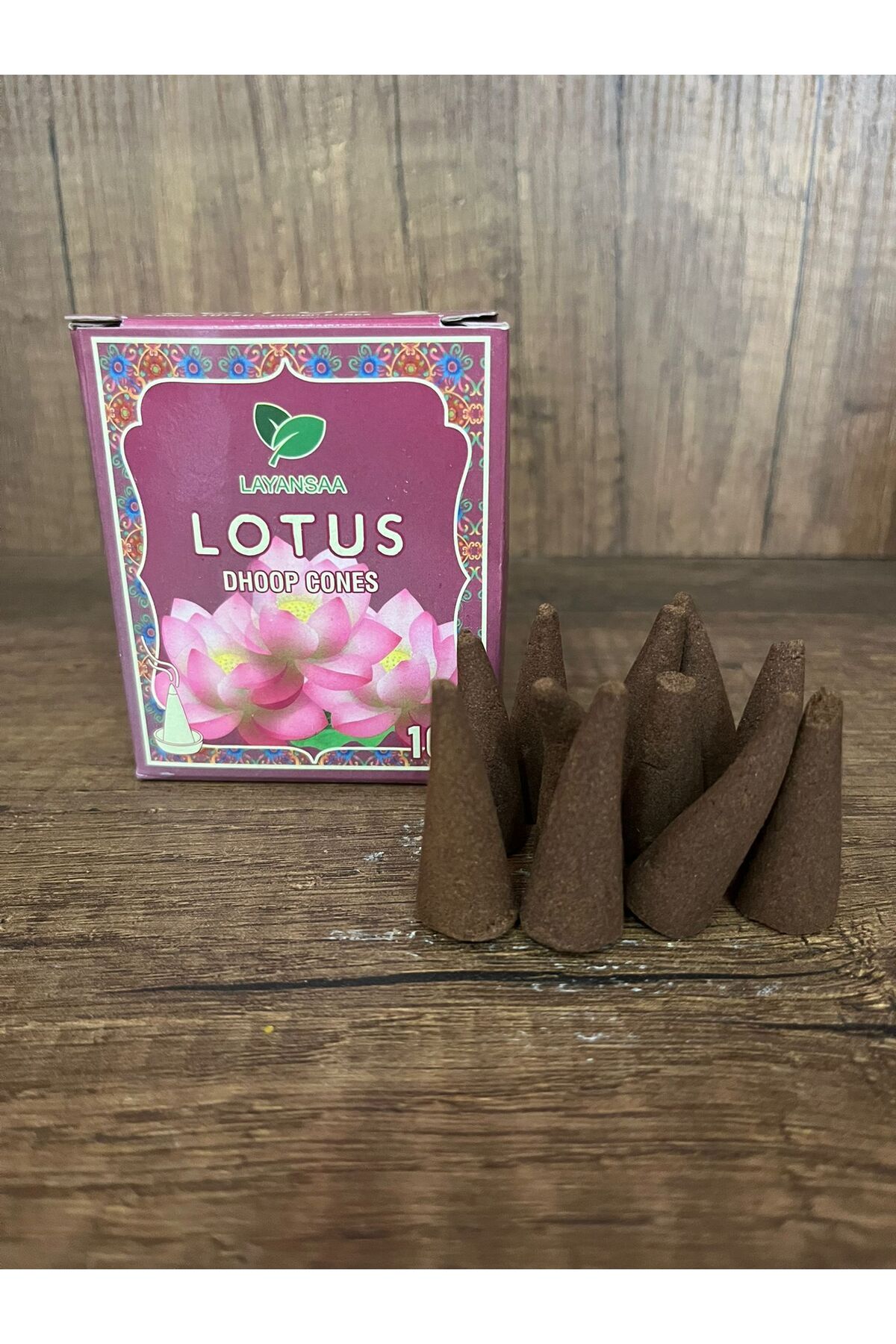 10 adet lotus aromalı konik tütsü